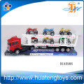 Friction tractors truck toy with 6 glide beach motorcycle ,rc tractor trailer trucks toy H145906